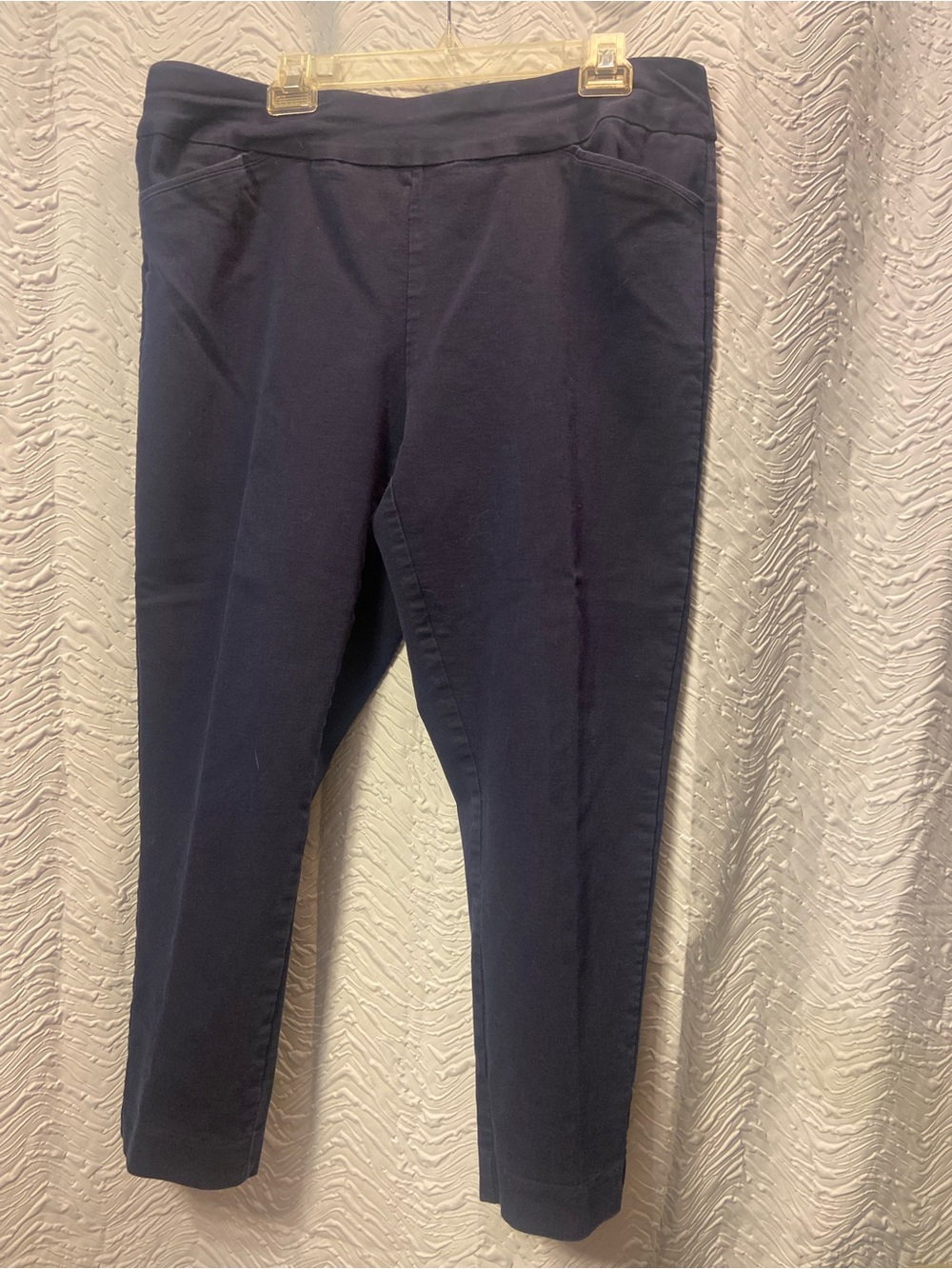 croft & barrow Navy Straight-Leg Pants